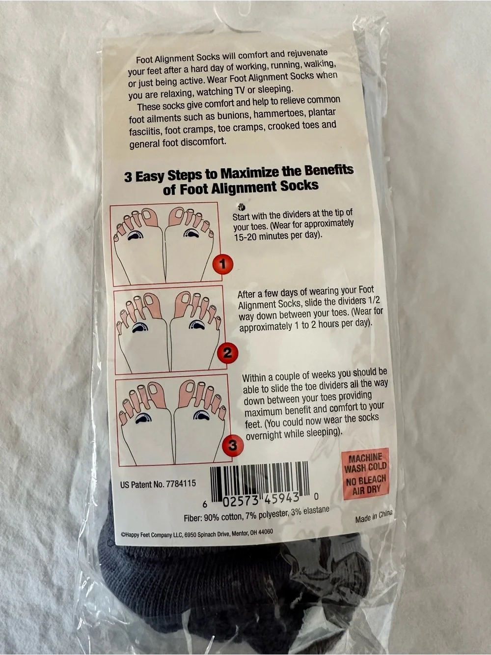 Foot Alignment After Hours Socks - Charcoal (Medium)